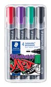 STAEDTLER Lumocolor 352 - marker - verschillende kleuren (pak van 4)