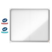 Nobo - Vitrine intérieure 15 A4 (1140 x 970 mm) - cadre aluminium fond métal