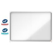 Nobo - Vitrine intérieure 18 A4 (1355 x 970 mm) - cadre aluminium fond métal