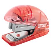 Rapid - Mini Agrafeuse Colour'Breeze - capacité 10 feuilles - agrafes 24/6 ou 26/6 - Corail