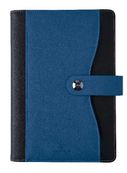 Agenda spiralé Davos - 1 semaine sur 2 pages - 17 x 24,5 cm - bleu - Oberthur