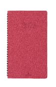 Agenda de poche Glasgow - 1 semaine sur 2 pages - 9,5 x 17,5 cm - rouge - Oberthur