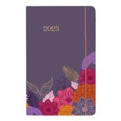 Agenda Giverny - 1 semaine sur 2 pages - 10 x 15 cm - violet - Oberthur