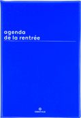 Agenda de la rentrée Boréal - 1 semaine sur 2 pages - 16 x 24 cm - bleu - Oberthur
