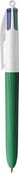 BIC 4 Couleurs WOOD - Stylo à bille 4 couleurs - corps vert
