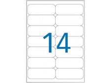 Apli Agipa - 1400 Étiquettes 100% recyclées blanches multi-usages - 99,1 x 38,1 mm - coins arrondis - compatibles avec mon timbre en ligne - réf 101196