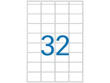 Apli Agipa - Etui A5 - 512 Étiquettes blanches multi-usages - 24 x 33,5 mm - coins arrondis - réf 114012