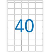Apli Agipa - Etui A5 - 640 Étiquettes blanches multi-usages - 24 x 24 mm - coins arrondis - réf 114088