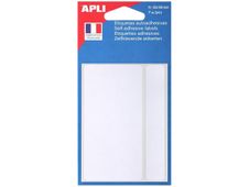 Apli Agipa - 7 étiquettes blanches adhésives - 50 x 100 mm - réf 111928