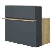 Banque d'accueil droite ZOOM - L120 cm - chêne bocage