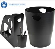 Exacompta bureau-accessoireset - 3 stuks - plastic - zwart