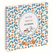 Agenda spiralé Dodo&Cath - 1 semaine sur 2 pages  - 15 x 17 cm - la tête dans le guidon - Exacompta