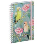 Agenda de poche spiralé Sophie Adde - 1 semaine sur 2 pages - 9 x 16 cm - oiseaux - Exacompta