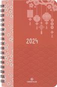Agenda à spirale Tokyo - 1 semaine sur 2 pages - 10 x 15 cm - bleu - Oberthur
