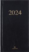 Agenda de poche Kiev - 1 semaine sur 2 pages - 9,5 x 17 cm - noir - Oberthur