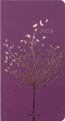 Agenda de poche Astoria - 1 semaine sur 2 pages - 9,5 x 17 cm - prune - Oberthur