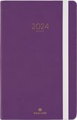 Agenda Eton - 1 semaine sur 2 pages - 13 x 21 cm - violet - Oberthur