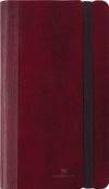 Agenda de poche spiralé Medicis - 1 semaine sur 2 pages - 9,5 x 17 cm - bordeaux - Oberthur