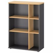 Rangement haut JAZZ+ - L80 x H112 x P39 - 6 niches - chêne du bocage
