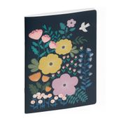 Exacompta Mini Labo All In One - Navulling notitieboek - 150 x 210 mm - 32 vellen / 64 pagina's - wit papier - van lijnen voorzien - blauwe hoes