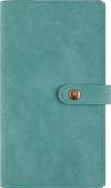 Agenda à spirale Ramatuelle - 1 semaine sur 2 pages - 9,5 x 17,5 cm - bleu céladon - Oberthur