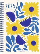 Agenda Flores - 1 semaine sur 2 pages - 15,5 x 21,5 cm - bleu - Oberthur