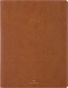Agenda Eton - 1 semaine sur 2 pages - 22 x 28 cm - marron - Oberthur
