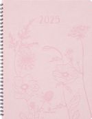 Agenda à spirale Primrose - 1 semaine sur 2 pages - 22 x 28 cm - rose - Oberthur