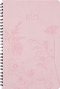 Agenda à spirale Primrose - 1 semaine sur 2 pages - 17 x 24,5 cm - rose - Oberthur