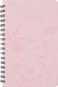 Agenda de poche spiralé Primrose - 1 semaine sur 2 pages - 10 x 15 cm - rose - Oberthur