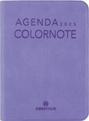 Agenda Colornote - 1 semaine sur 2 pages - 7,5 x 10,5 cm - lilas - Oberthur