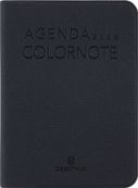 Agenda Colornote - 1 semaine sur 2 pages - 7,5 x 10,5 cm - noir - Oberthur