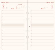 Oberthur - Recharge pour organiseur - 1 jour par page - 9,5 x 19,5 cm