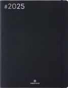 Agenda Flex - 1 semaine sur 2 pages - 22 x 28 cm - noir - Oberthur