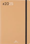 Agenda Flex - 1 semaine sur 2 pages - 17 x 24,5 cm - camel - Oberthur