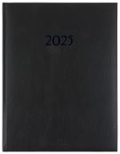 Agenda London - 1 semaine sur 2 pages - 22 x 28 cm - noir - Oberthur