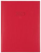 Agenda London - 1 semaine sur 2 pages - 22 x 28 cm - rouge - Oberthur