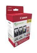 Canon PG-560XL/CL-561XL - pack de 3 - noir x2, couleur (cyan, magenta, jaune) + pack photo - cartouche d'encre originale 