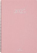 Agenda spiralé Galway - 1 semaine sur 2 pages - 22 x 28 cm - rose - Oberthur