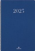 Agenda spiralé Galway - 1 semaine sur 2 pages - 22 x 28 cm - bleu marine - Oberthur