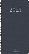 Agenda de poche spiralé Galway - 1 semaine sur 2 pages - 9,5 x 17 cm - anthracite - Oberthur