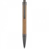 Oberthur - Coffret stylo bille Toronto et porte-clef - noyer