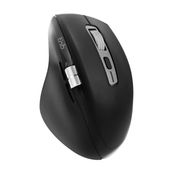 T'nB INFINITEPRO - Muis - ergonomisch - rechargeable, dual scroll wheel - 7 knoppen - draadloos - Bluetooth - USB draadloze ontvanger - zwart