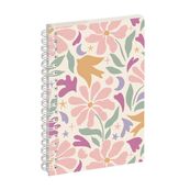 Agenda de poche spiralé 16 mois Paloma - 1 semaine sur 2 pages - 10 x 15 cm - fleur - Exacompta