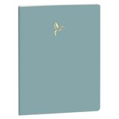 Multicarnet Clover Céleste -2 carnets lignés et 1 carnet uni - 15 x 21 cm - Paloma, Elise bleu, Kraft - Exacompta