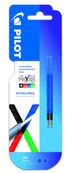 Pilot FriXion Ball - Navulling - niet permanent - blauw - gelinkt - 0.5 mm - fijn (pak van 2)