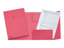 Esselte - map met 3 flappen - voor A4 -capaciteit: 250 vellen - rood