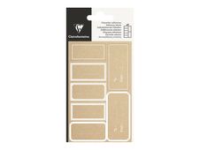 Clairefontaine - cadeau-etiket - white border - knutselpapier - 4 vel(len) (pak van 28)
