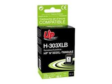 UPrint H-303XLB - zwart - gereviseerd - inktcartridge (alternatief voor: HP 303XL, HP T6N04AE)