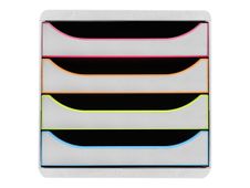 Exacompta Black Office BIG-BOX - ladekast - voor A4 Plus - wit, harlekijn